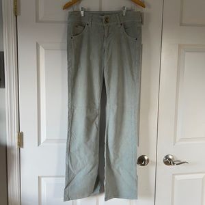 Hudson light wash corduroy flare jeans